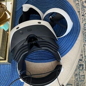 Sony Black and White VR Headset with Built-In Headband